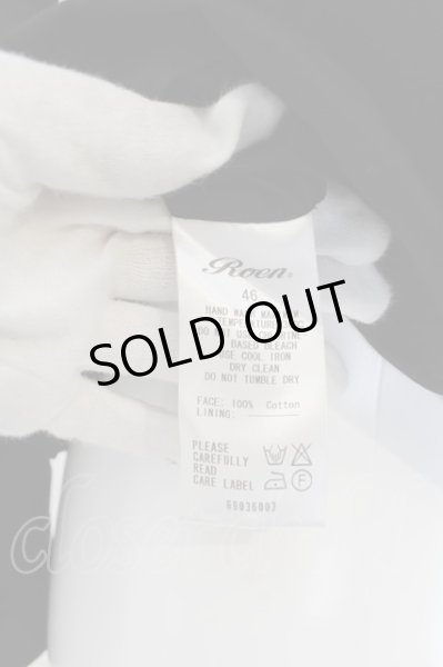 画像4: Roen / 二重袖襟コットンシャツ 46 ブラック O-24-09-16-007-Ro-sh-YM-ZT160 (4)