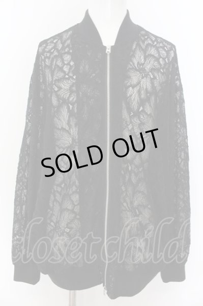 画像1: CIVARIZE / オ－バーサイズレースブルゾンジャケット 44 ブラック O-24-09-16-008-CI-ja-YM-ZS (1)