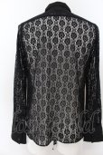 画像3: CIVARIZE / Voluptucas レース花柄変型デザインシャツ 46 ブラック O-24-09-16-009-CI-sh-YM-ZY (3)