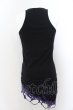 画像2: CIVARIZE / Poisonous クラッシュ加工フェイクレイヤードタンクトップ 44 ブラックxパープル O-24-09-16-012-CI-to-YM-OS (2)