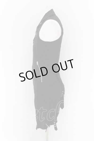 画像3: CIVARIZE / Kaiser ダブルライダースロングベスト 44 ブラック O-24-09-16-019-CI-to-YM-OS (3)