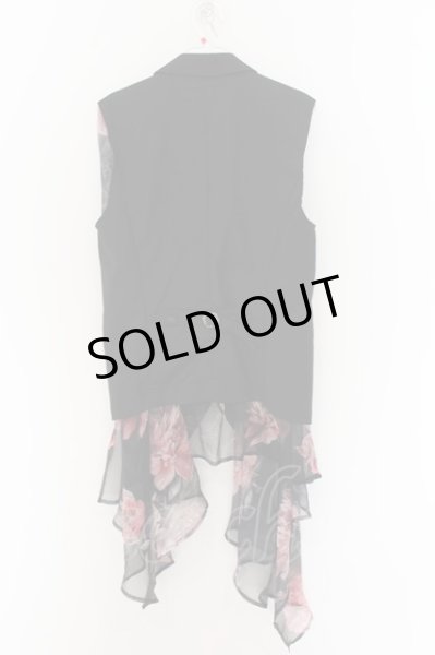 画像3: CIVARIZE / ジップアップナポレオンベスト 44 ブラックｘレッド O-24-09-16-021-CI-to-YM-OS (3)