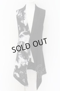 CIVARIZE / 2wayロングジレベスト 46 ブラックｘホワイト O-24-09-16-026-CI-ja-YM-OS