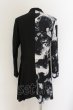画像2: CIVARIZE / 2WAYロングテーラードジャケット 46 ブラックｘホワイト O-24-09-16-027-CI-ja-YM-ZT237 (2)