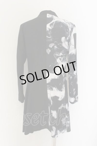 画像2: CIVARIZE / 2WAYロングテーラードジャケット 46 ブラックｘホワイト O-24-09-16-027-CI-ja-YM-ZT237 (2)