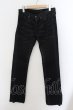 画像1: FUGA / Restrict Chain 裾パイソン2WAYコーティングチノパンツ 42 ブラック O-24-09-24-055-FU-pa-YM-ZT135 (1)