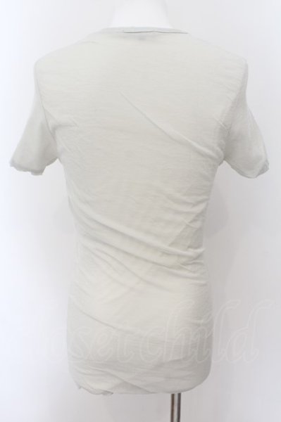 画像2: 5351pour les Hommes / グリッターメッシュ重ねロングTシャツ 3 シルバー O-24-09-24-014-53-to-YM-ZT160 (2)