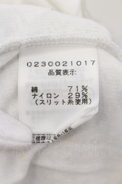 画像3: 5351pour les Hommes / グリッターメッシュ重ねロングTシャツ 3 シルバー O-24-09-24-014-53-to-YM-ZT160 (3)