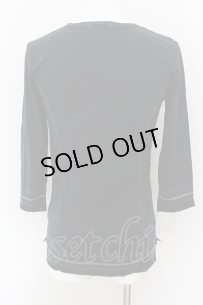 画像2: 5351pour les Hommes / フォトメッセージTシャツ 2 ブラック O-24-09-24-018-53-ts-YM-ZT430 (2)