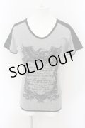 5351pour les Hommes / イーグルフレームTシャツ 2 グレーｘブラック O-24-09-24-019-53-ts-YM-ZT430