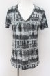 画像1: NO ID. / 総柄ブリーチロングTシャツ 2 サックスxブラック O-24-09-24-023-NO-ts-YM-ZT160 (1)