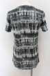 画像2: NO ID. / 総柄ブリーチロングTシャツ 2 サックスxブラック O-24-09-24-023-NO-ts-YM-ZT160 (2)