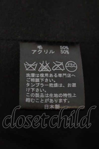 画像4: Moonage Devilment（清春） / ケーブルニット中綿ベスト 46 ブラック O-24-09-24-024-MO-ja-YM-ZT241 (4)