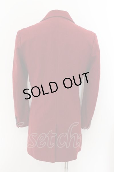 画像2: MURDER LICENSE / ウールチェスターコート 46 レッド O-24-09-24-003-MU-ou-YM-ZT427 (2)