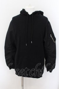 【WINTERセール】Moonage Devilment（清春） / MA-1 HOODIE パーカー 46 ブラック O-24-09-24-030-MO-ja-YM-ZT131