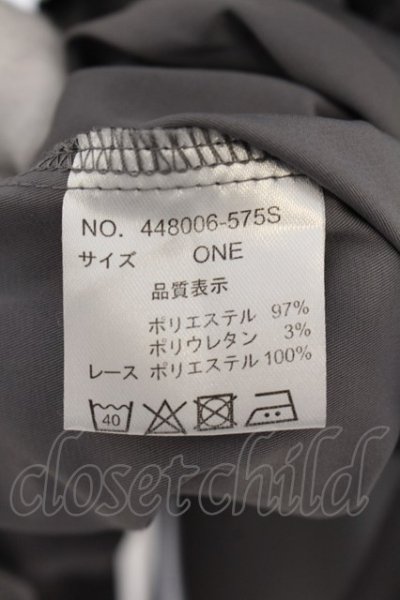 画像3: 【WINTERセール】NO ID. BLACK / レースロングシャツ ONE グレー O-24-09-25-035-NO-sh-YM-ZT051