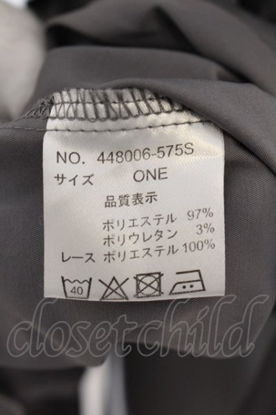 画像3: NO ID. BLACK / レースロングシャツ ONE グレー O-24-09-25-035-NO-sh-YM-ZT051 (3)