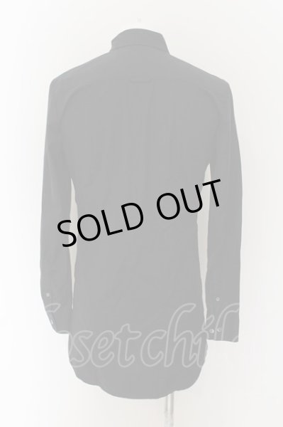 画像2: NO ID. BLACK / ストレッチコットンロングシャツ 1 ブラック O-24-09-25-040-NO-sh-YM-ZT466 (2)