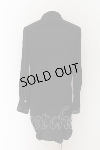 画像2: NO ID. / Rローンロングシャツ 1 ブラック O-24-09-25-043-NO-sh-YM-OS (2)