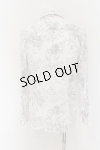 画像2: NO ID. / Cローン花柄プリントショートカラー 2 ホワイトｘサックス O-24-09-25-046-NO-sh-YM-ZT466 (2)