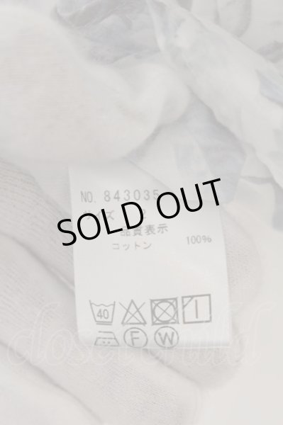 画像3: NO ID. / Cローン花柄プリントショートカラー 2 ホワイトｘサックス O-24-09-25-046-NO-sh-YM-ZT466 (3)