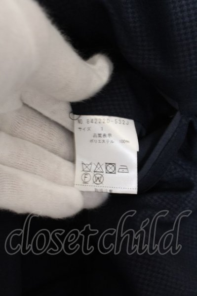 画像4: NO ID. / Pツイル千鳥エンボストラベルチェスターコート 1 ネイビー O-24-09-25-052-NO-ja-YM-ZT010 (4)