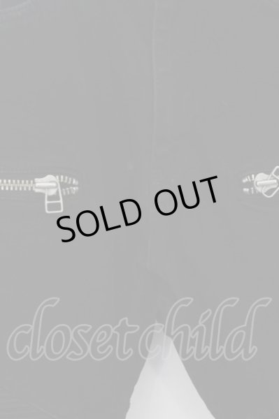 画像2: NO ID. / コットンストレッチライダースサルエルスキニーデニムパンツ 1 ブラック O-24-09-25-006-NO-pa-YM-OS (2)