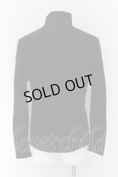 画像3: SHELLAC / ケーブル編みウールジャケット 44 ブラック O-24-09-25-056-SH-ja-YM-ZT446 (3)