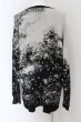 画像2: NO ID. BLACK / CニットGALAXY-JQ-CN-BIGプルオーバー ONE ブラック O-24-09-25-060-NO-to-YM-ZT446 (2)