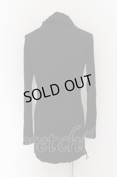 画像3: 5351pour les Hommes / ドレープネックスーパーロングカットソー 2 ブラック O-24-09-25-061-53-to-YM-ZT447 (3)