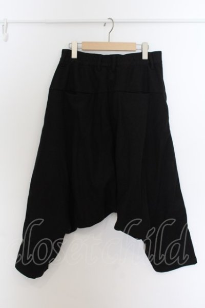 画像2: 【WINTERセール】NO ID. BLACK / ストレッチシャギーサルエルトラウザーズパンツ 1 ブラック O-24-09-25-007-NO-pa-YM-ZT243