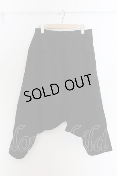 画像2: NO ID. BLACK / ストレッチシャギーサルエルトラウザーズパンツ 1 ブラック O-24-09-25-007-NO-pa-YM-ZT243 (2)