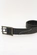 画像2: KMRii / BELT スタッズベルト  アンティークゴールドｘブラック O-24-09-25-068-KM-za-YM-ZT-ML010 (2)