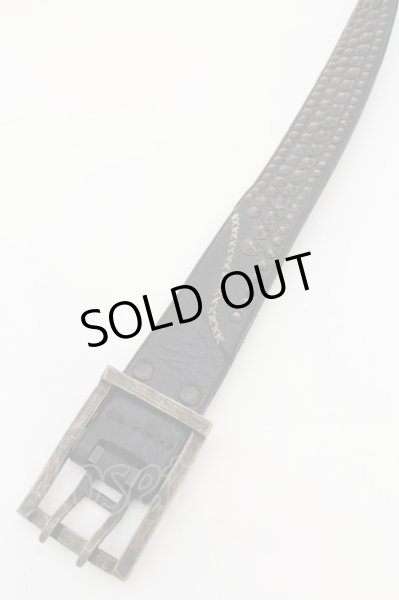 画像3: KMRii / BELT スタッズベルト  アンティークゴールドｘブラック O-24-09-25-068-KM-za-YM-ZT-ML010 (3)