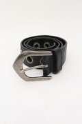【WINTERセール】5351pour les Hommes / クラックレザーワイドベルト  ブラック O-24-09-25-069-53-za-YM-ZT-MK001