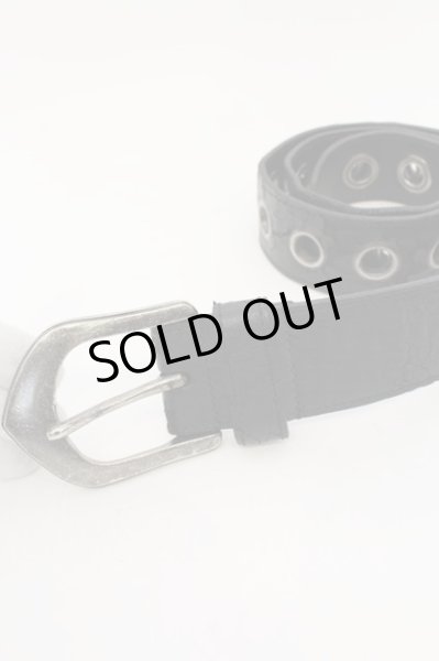 画像2: 5351pour les Hommes / クラックレザーワイドベルト  ブラック O-24-09-25-069-53-za-YM-ZT-MK001 (2)