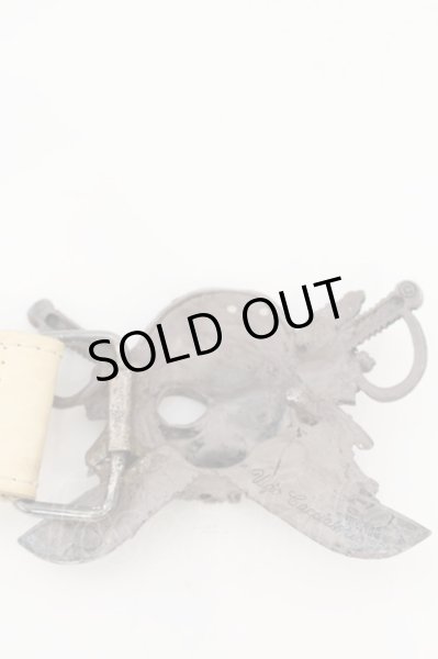 画像4: Ugo Cacciatori / パイレーツベルト  シルバーｘアイボリー O-24-09-25-070-UG-za-YM-ZT-MK001 (4)