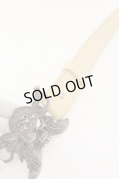 画像6: Ugo Cacciatori / パイレーツベルト  シルバーｘアイボリー O-24-09-25-070-UG-za-YM-ZT-MK001 (6)