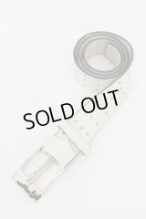 Hiromu Takahara / Skull Pin Belt ベルト  ホワイト O-24-09-25-071-Hi-za-YM-ZT-MK001