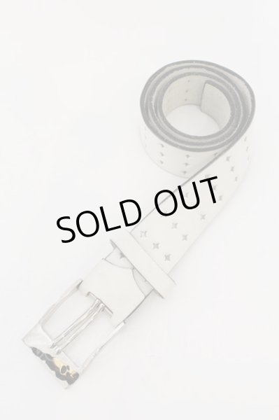 画像1: Hiromu Takahara / Skull Pin Belt ベルト  ホワイト O-24-09-25-071-Hi-za-YM-ZT-MK001 (1)
