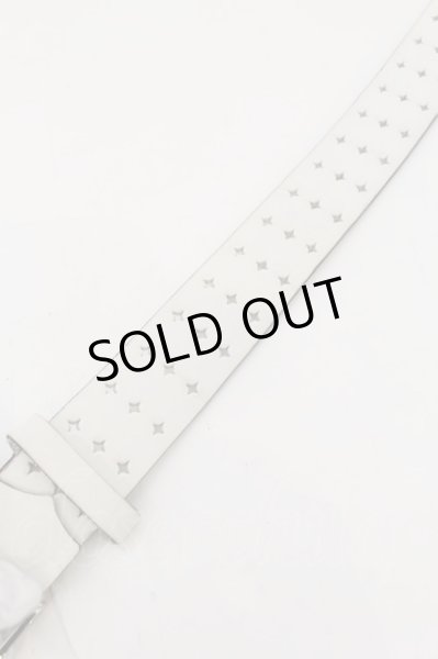 画像4: Hiromu Takahara / Skull Pin Belt ベルト  ホワイト O-24-09-25-071-Hi-za-YM-ZT-MK001 (4)