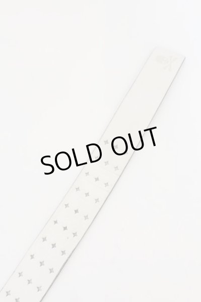 画像5: Hiromu Takahara / Skull Pin Belt ベルト  ホワイト O-24-09-25-071-Hi-za-YM-ZT-MK001 (5)