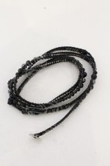 【WINTERセール】CHAN LUU / 4連マルチストーンラップブレスレット  ブラックｘマルチ O-24-09-25-077-CH-ac-YM-ZT-MK001
