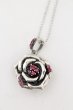 画像2: KONRON / LOVE ROSE ペンダント  シルバーｘレッド O-24-09-25-080-KO-ac-YM-ZT068 (2)