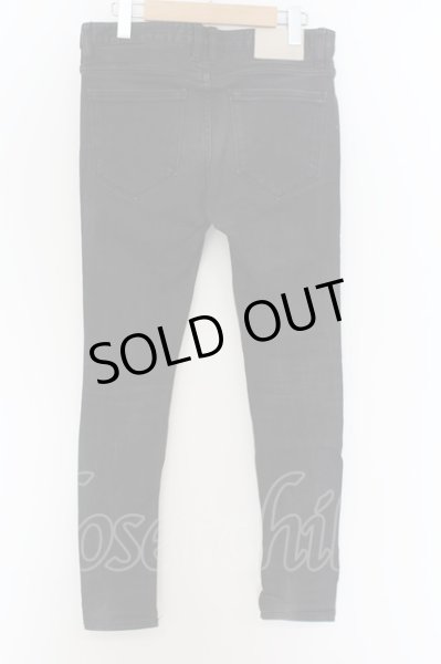 画像2: NO ID. / コットンストレッチスキニーデニムパンツ 1 ブラック O-24-09-25-010-NO-pa-YM-ZT425 (2)