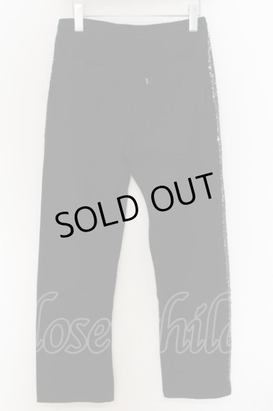 画像3: Roen / スパンコールラインスウェットパンツ 28 ブラック O-24-09-25-018-Ro-pa-YM-OS (3)