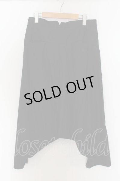 画像2: NO ID. / TRツイル2タックサルエルトラウザーズパンツ 1 ブラック O-24-09-25-020-NO-pa-YM-ZT423 (2)