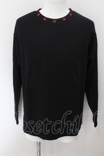 画像1: NO ID. BLACK / ネック刺繍プルオーバーカットソー 1 ブラック O-24-09-26-036-NO-to-YM-ZT044 (1)
