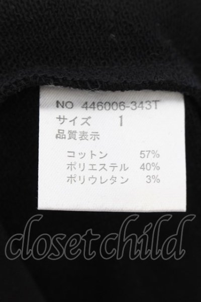 画像3: 【WINTERセール】NO ID. BLACK / ネック刺繍プルオーバーカットソー 1 ブラック O-24-09-26-036-NO-to-YM-ZT044