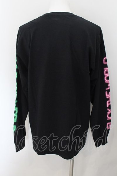 画像2: NO ID. BLACK / ネオンアームプリントポケットカットソー 1 ブラック O-24-09-26-037-NO-to-YM-ZT044 (2)